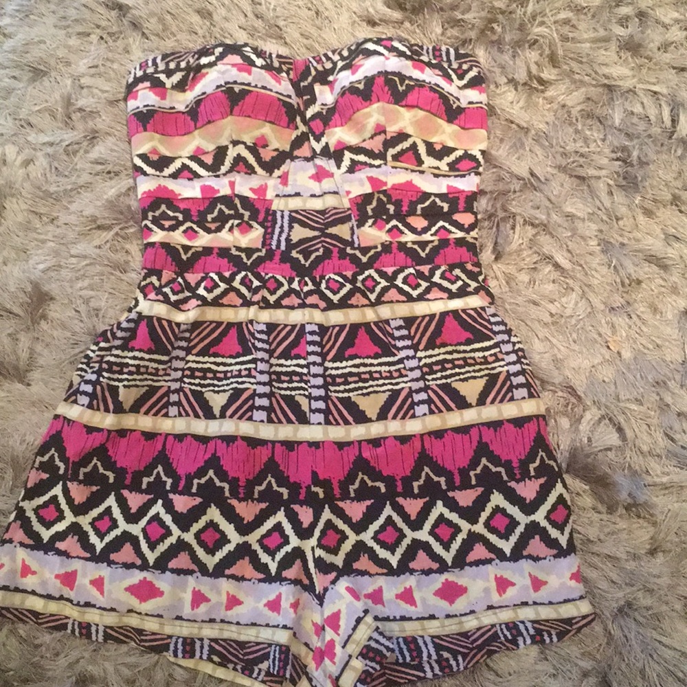 tribal print romper